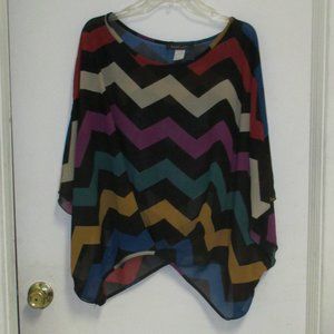 Vintage Overlay Touch Me  Sheer See Through Blouse